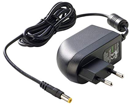PremiumCord Fuente de Alimentación Universal 230V / 12V / 2A, Fuente de Alimentación AC/DC, Adaptador de Corriente para Routers y Otros Dispositivos, Enchufe de Salida 5,5mm / 2,1mm, Longitud 1,8m
