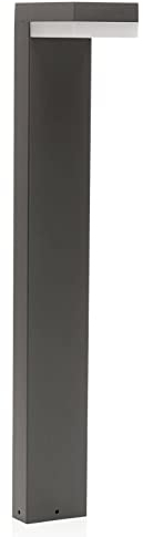 Lindby LED Außenleuchte Dionys (spritzwassergeschützt (Modern) in Schwarz aus Edelstahl (1 flammig,) - Wegeleuchte Pollerleuchte Wegelampe Sockelleuchte