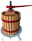 HOME It® Manuelle Saftpresse aus Holz | 12-Liter Obstpresse mit Saftbeutel manuelle Entsafter für Äpfel, Beeren & mehr | ideal für frische Säfte