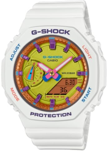 Casio G-Shock Classic Ana-Digi Armbanduhr Weiß/Lila GMA-S2100BS-7AER