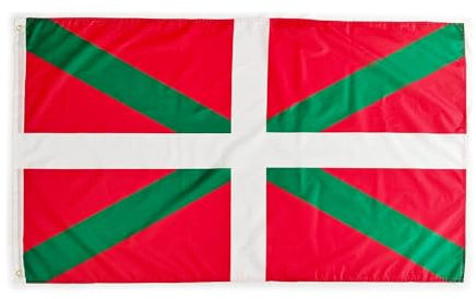 Bandiera Paese Basco 3x5ft/ 90x150cm Bandiera Vasca2 occhielli in metallo doppia cucitura con occhiello