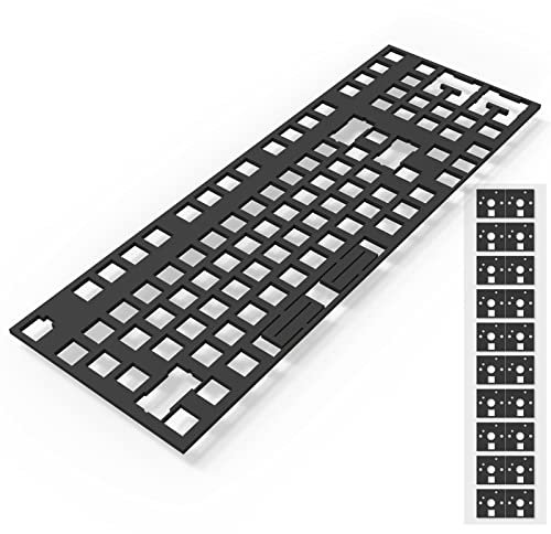 RUNJRX Poron-Tastatur-Leiterplattenschaum 98-Layout, Poron-Schalterpads 120 Stück und Tastatur-Schalldämpfer für benutzerdefinierte Tastaturen