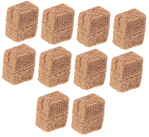 ibasenice 10 Cubetti Accendifuoco Carbonella per Barbecue e Bracieri Esterni Leggeri e Compatti Rapido per Falò per e Picnic