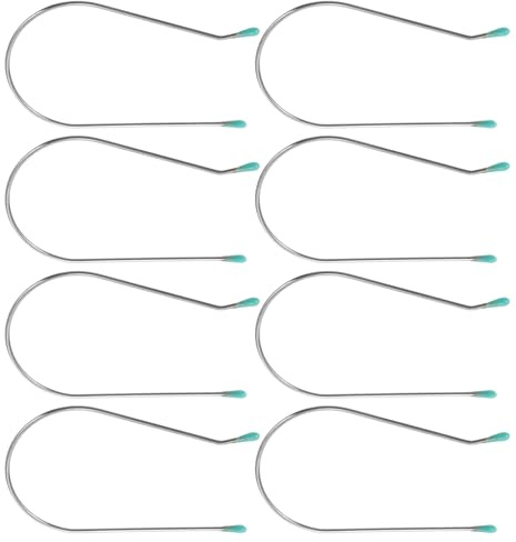 ULTECHNOVO Pinces Chauffantes pour Bigoudis Cheveux Lot de 8 Pièces 4,45 Cm Acier Inoxydable 304 Fixation Rouleaux Chauffants Coiffure Maison