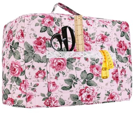 Genérico Sewing Machine Bag - Sewing Machine Cover | Boho Carrier Tote för Serger | Hemsiktsskydd | Passar för de flesta standardfordon för resor inomhus utomhus i arbetsstudion, Flerfärgad, C