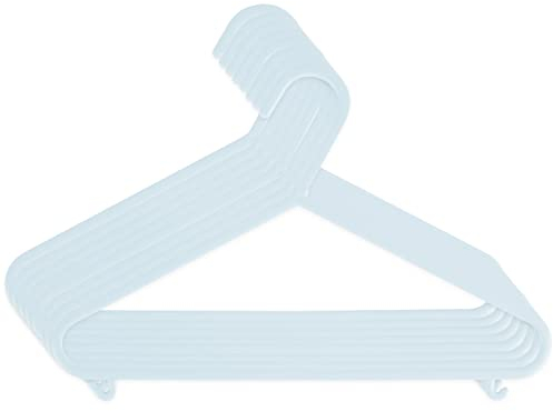 Bieco 04014156 Set di 8 Grucce Appendiabiti per Bambini, 29,5 x 18 x4,23, Blu (Ghiaccio Blu)