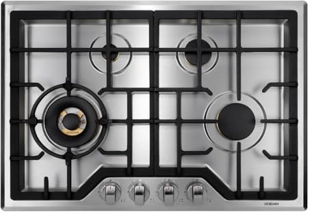 ROBAM 30-Inch Gas Cooktop, 20,000 BTU Triple Ring Burner, All-Brass Burners, 304 Stainless Steel, Flame Failure Protection, Dual Fuel (NG/LPG), Easy Clean Surface, Built-in Gas Stove Top