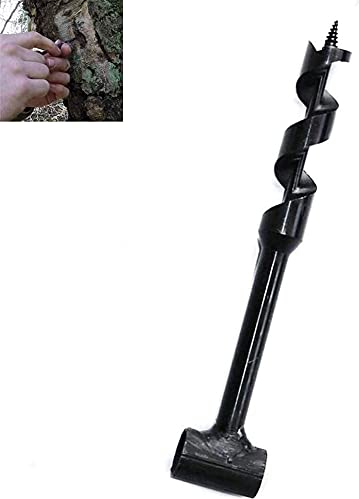 XYXXBB Manueller Mehrzweck-Survival-Bohrer, Scotch-Eye-Holzschneckenbohrer, Holzbearbeitungs-Lochsägen-Bit für Outdoor-Bushcraft und Camping (10/20/25/30 mm * 30 cm) (Size : 30mm*30cm)