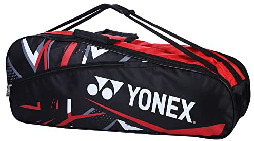 YONEX Sac de Badminton SUNR 2215 BT5 Noir Rouge, Noir/Rouge, Taille Unique