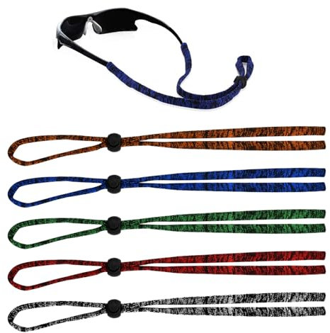 kissral 5 Stück Brillenband Damen Herren Brillenband Sport Brillenkette Damen Modern Brillenbänder Brillenschnur Brillen Kette Brillen Band für Lesebrille/Sonnenbrille
