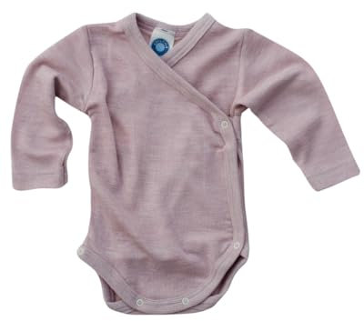 Cosilana Baby Wickelbody aus 70% Wolle und 30% Seide (Rosa,62-68)