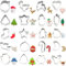 Formine Biscotti Natale, 20 Pcs Stampini Biscotti Natale, Stampi Biscotti Natale, Stampi Biscotti Natale In Acciaio Inox, Christmas Cookie Cutter per Biscotti Natalizie Torta, Gingerbread Man
