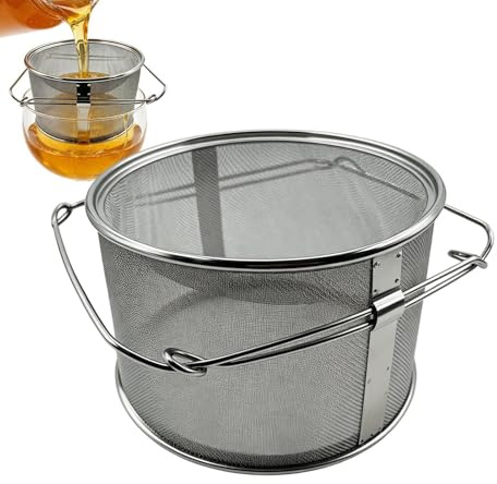 Honey Extractor, Stainless Steel Extractor, Super Fine Mesh Strainer | Honey Extractor, Stainless Steel Super Fine Mesh Strainer for Food Cooking Butter Kitchen Beekeepers Hive Beekeeping