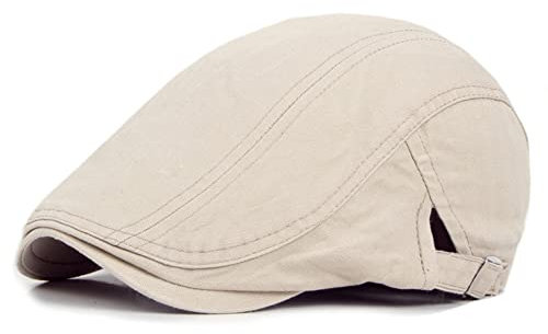 Inlefen Herren Baumwolle Schirmmütze Herren Schiebermütze Driving Cabbie Jagd Flatcap Newsboy Cap