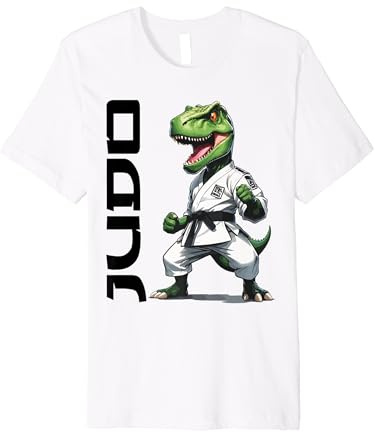T-Rex Dinosaur Fighter Judo Premium T-Shirt