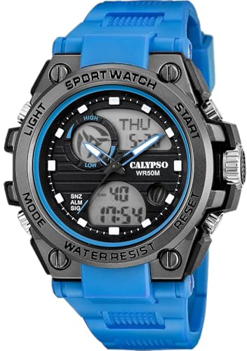Calypso Uhr Für Herren K5854/1 Street Style Grau Silikon Case Band
