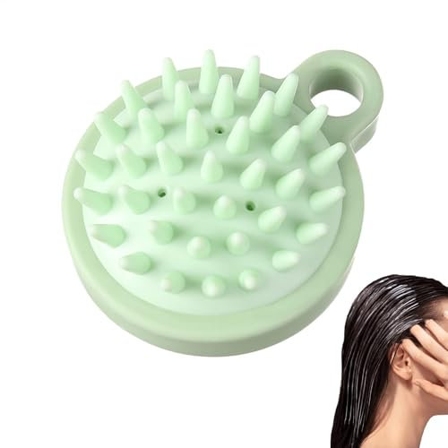 Spazzola massaggiante per shampoo, spazzola per capelli, spazzola per massaggio a secco, spazzola manuale per shampoo con setole in silicone, spazzola per la cura dei capelli, per il rilassamento