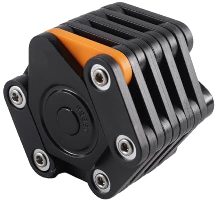 Durlo Bicycle Folding Lock , with Bracket for E-Bikes, Motorcycles, Scooters, Luggage, Weatherproof Bike Lock