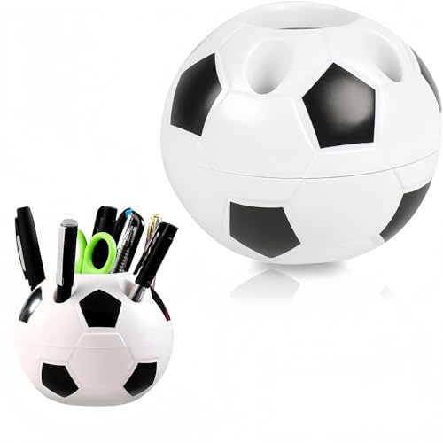Nucalt Estudiantes Portalápices,Porta Bolígrafo de Fútbol de Material Plástico para Decorar Tu Hogar Oficina y Almacenamiento de Escritorio Decoración de Habitación de Fútbol