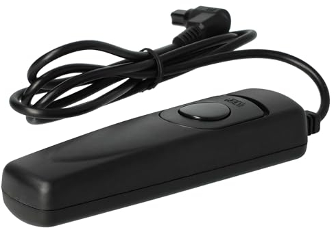 vhbw Disparador Remoto a Distancia, Cable Compatible con Canon EOS 5D, 50D, 40D, 20D, 3, 30D, 1V cámara, 1 m, liberación en 2 Pasos