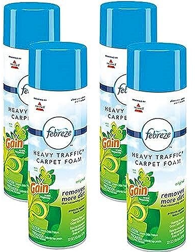 BISSELL Heavy Traffic Carpet Foam, Gain, 22oz (Pack of 4), 14399