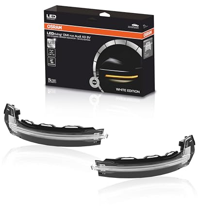 Osram LEDDMI 8V0 WT S LEDriving indicatore di direzione LED Completamente dinamico - Edizione Bianca, Set di 2