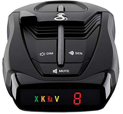 Cobra RAD 380 Laser Radar Detector – Long Range Detection, LaserEye Front and Rear Detection, IVT Filtering, Adjustable Sensitivity, Digital Signal Processing, Black