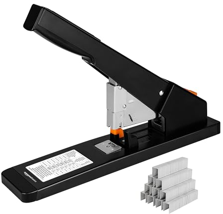 Amazon Basics Profi-Heftgerät, 210 Blatt, Schwarz
