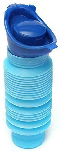 Orinatoio portatile tascabile da viaggio, per campeggio e auto, kit di emergenza con bottiglia per fare la pipì