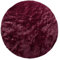 Paco Home Hochflor Teppich Rund Wohnzimmer Schlafzimmer rutschfest Shaggy Modern Flauschig Einfarbig Langflor Kunstfell, Grösse:80 cm Rund, Farbe:Lila