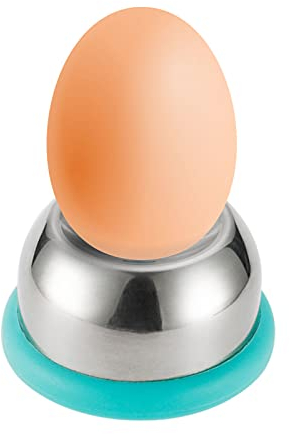 Eierpieker Edelstahl Eierschneider Eierdorn Ei Anstecher Eier-Piekser für Alle Eiergrößen Spülmaschinenfest Multi Egg Holder Eipicker Dividers Beater mit Schloss Küche Dining Eierwerkzeuge (Blue)