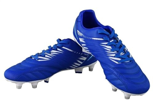 Vizari Men's Valencia SG Soft Ground Soccer Shoes/Cleats for Soft or Wet Playing Surfaces and Fields (Royal Blue,9)