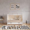 Love For Sleep | TOKYO Wooden Baby Cot Bed 120x60cm with Covered Drawer and Safety Wooden Barrier (White/Pine)