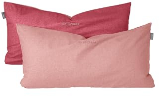 Schiesser Kissenhüllenset Doubleface - Renforcé - 2-teilig - 40 x 80 cm - Rosa