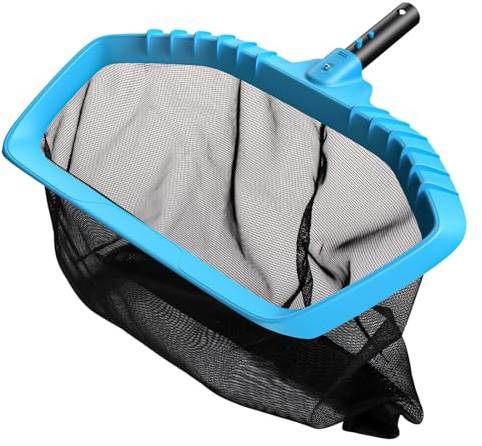 Mowend Pool Kescher Bodenkescher, 34cm Tiefe Poolreinigung Bodenkescher mit haltbarem verstärktem Kunststoffrahmen für alle >29mm Teleskopstangen, Tief Kescher ohne Teleskopstange Without Poles