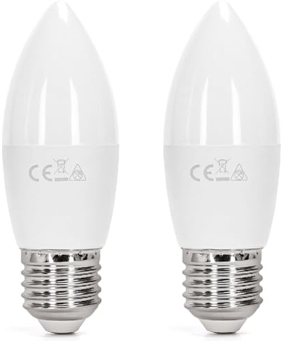 Blendend Bombilla LED C37 E27 10W - Pack de 2 - Iluminación eficiente y duradera para hogares y espacios de trabajo.
