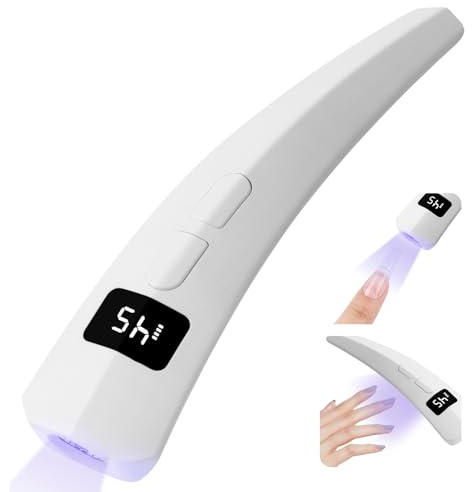 Saviland U V Nagellampe 10 s Schnelle Aushärtung: Handgehaltenes U V Licht für Gelnägel 2 Beleuchtungsmodi Gel Nagellicht Wiederaufladbar Kabellos Tragbare LED Nagellampe