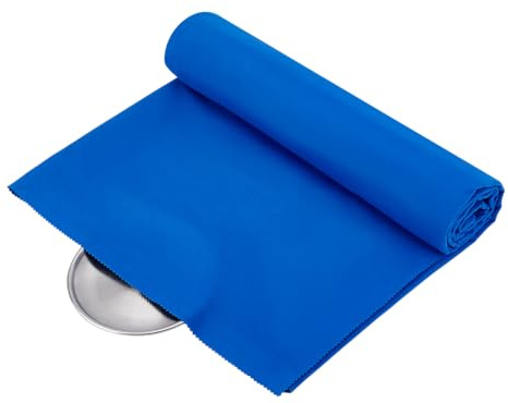 PH PandaHall Paño de plata antideslustre de 6.5 pies antideslustre, paño azul antideslustre, paño de pulido de plata de lujo, paño de limpieza de joyas, paño de pulido para almacenamiento de cubiertos