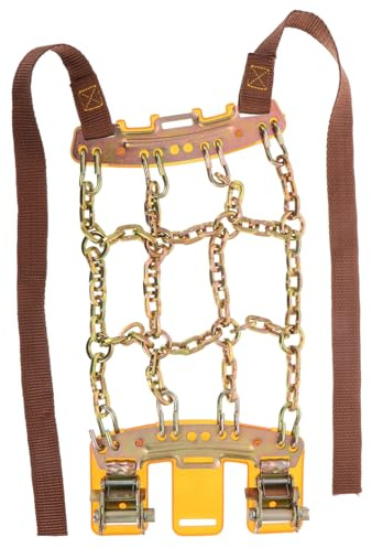 BUGUUYO Catene da Neve per Auto e Suv in Acciaio Manganese Alta Resistenza Configurazione Nove Quadrati per Trazione Emergenza su Neve e Terreno Invernale