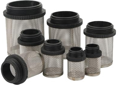 20/25/32/40/50/63mm 304 rostfritt filter for trädgårdsbevattning akvarium vattenpump filtrering plast hangängfilter(63mm,1PCs)