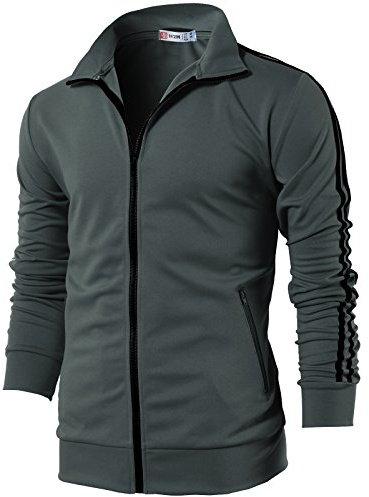H2H Men's Track Jacket CHARCOAL US L/Asia XL (CMOJA0103)