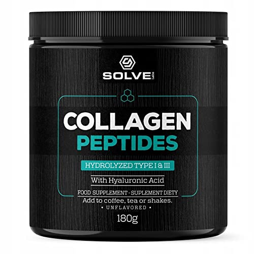 SOLVE Labs® High Strength Collagen Powder for Men & Women (Type I and III) with Hyaluronic Acid ● 1000-2000 Daltons ● Support Hair, Skin, Nail, Joint & Post Workout Recovery, Grass Fed, Non-GMO