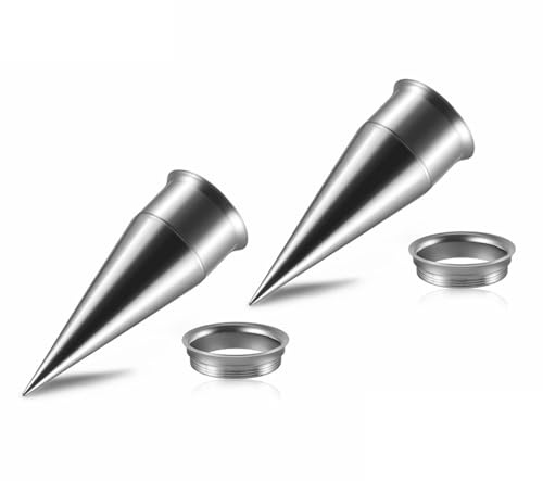 ANAZOZ Öronplugg 3 mm – 20 mm, öron flesh tunnel rostfritt stål 2 stycken stretchstavar tunnlar kvinnor, öra expanderörhängen silver, 11mm, Rostfritt stål, Ingen ädelsten