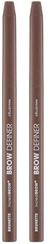 Collection Cosmetics, Incredibrow Eyebrow Definer, Pigmented Pencil, 4.2g, Brunette (Pack of 2)