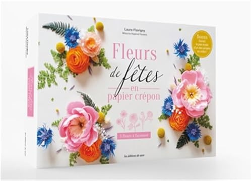 Coffret Fleurs de fêtes en papier crépon