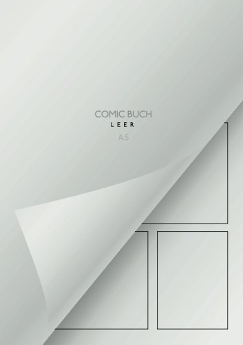 Comic Buch - leer A5: leeres Buch mit Comic Raster zum Selberzeichnen - DIN A5 | 110 Seiten