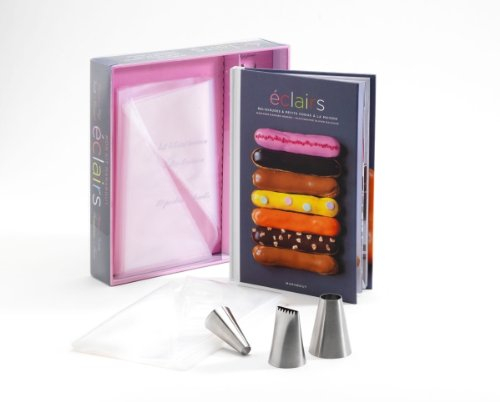Eclairs, religieuses & petits choux à la maison: Kit éclairs maison, 3 douilles inox, 10 poches à douille