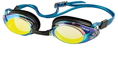 FINIS Bolt Goggles - Competitive Swim Goggles for Women and Men - Anti-Fog Goggles with UV Protection - Easily Adjustable Adult Swimming Goggles with 3 Interchangeable Nose Pieces - Multi-Mirror