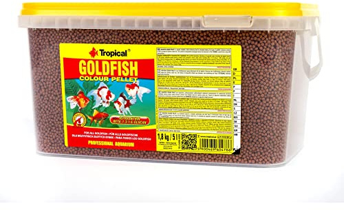 Goldfish Color 5L / 1,8kg - Mangime sotto Forma di granuli per Tutti i Pesci Rossi