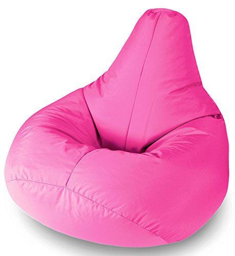 Beautiful Beanbags - Kids Highback Beanbag Chair, 35in - Pink